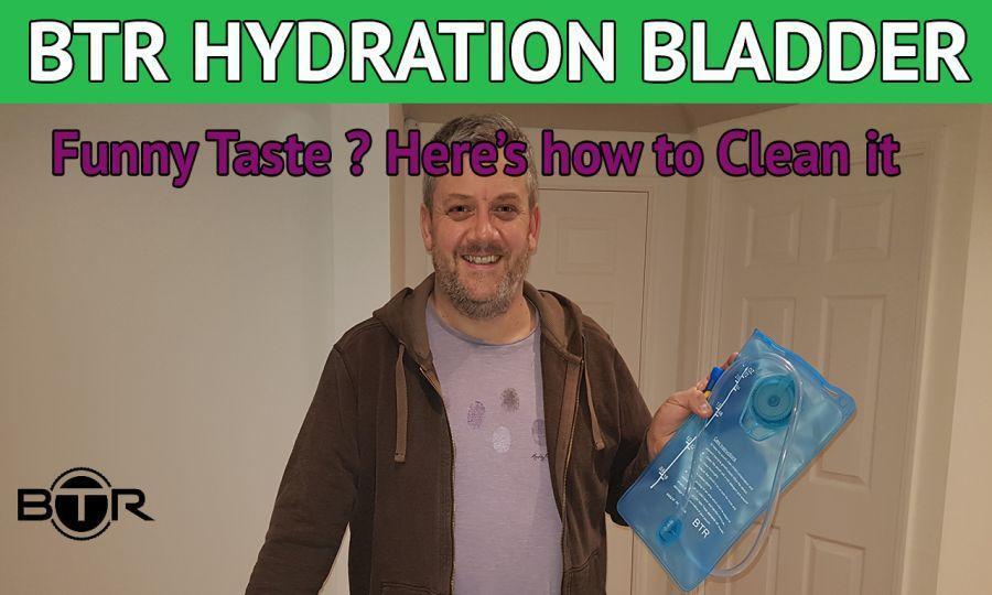 What is the plastic type taste with my hydration water bladder and how do I get rid of it ?