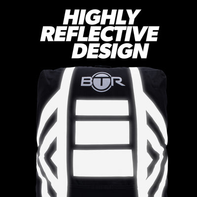 BTR High Visibility Reflective Waterproof Backpack Rucksack Rain Cover