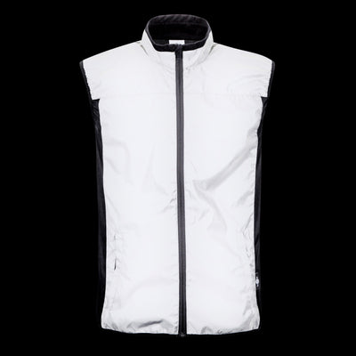 BTR Reflective Cycling & Running Gilet & Vest 3-P - 3 Pockets (2 Side & 1 Rear Pocket)
