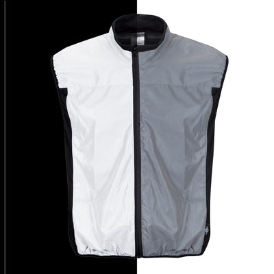 BTR High Visibility & Totally Reflective Running & Cycling Gilet & Vest - No Pockets Classic Style