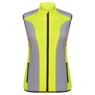 BTR Womens Reflective High Visibility Running & Cycling Vest, Gilet.