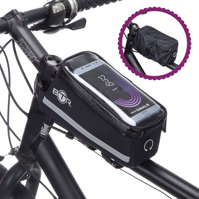 BTR Deluxe Bike Bag Phone Holder, Phone Mount & Waterproof Rain Cover GEN 5