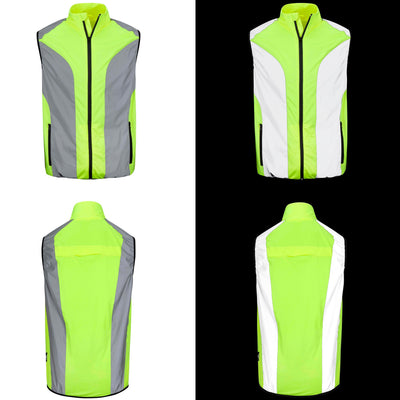 BTR Reflective High Visibility Running & Cycling Vest, Gilet.