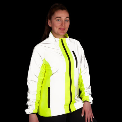 BTR Womens High Visibility Reflective Cycling & Running Jacket. SECONDS