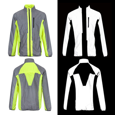 Hi Vis Reflective Running and Cycling Jacket | Reflective and Yellow