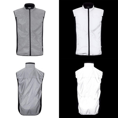 BTR Reflective High Vis Cycling & Running Vest, Gilet 2 Side Pockets - 2P (SECONDS)