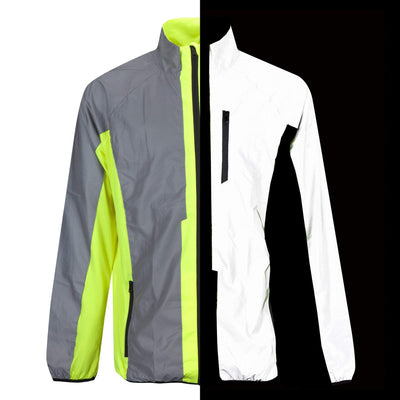 Hi Vis Reflective Running and Cycling Jacket | Reflective and Yellow