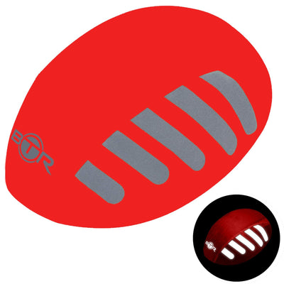 Waterproof high vis reflective red bike helmet cover