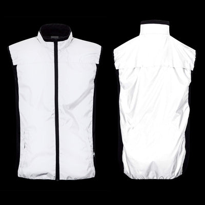 BTR Reflective High Vis Cycling & Running Vest, Gilet 2 Side Pockets - 2P (SECONDS)