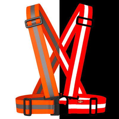 BTR Cycling & Running High Vis Reflective Fluorescent Vests, Sashes