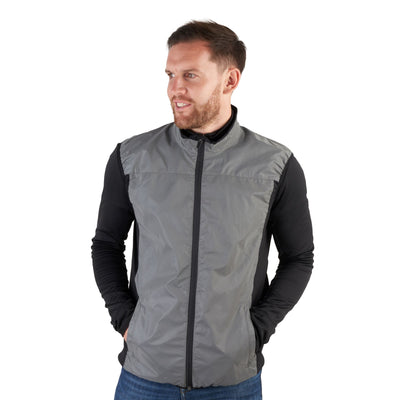 BTR Be Totally Reflective High Vis Cycling & Running Vest, Gilet 2-P (2 Side Pockets)