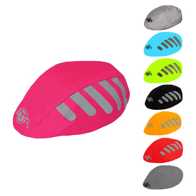 BTR Bicycle High Visibility Waterproof Bike Helmet Cover. High Viz