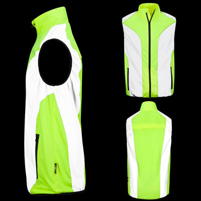 BTR Reflective High Visibility Running & Cycling Vest, Gilet.