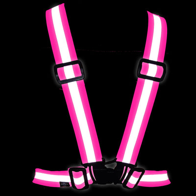 BTR Cycling & Running High Vis Reflective Fluorescent Vests, Sashes