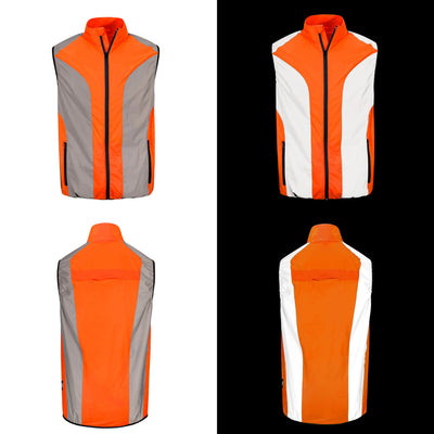 BTR Reflective High Visibility Running & Cycling Vest, Gilet.