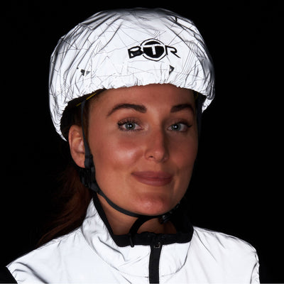 BTR Bicycle High Visibility Waterproof Bike Helmet Cover. High Viz