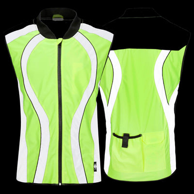 BTR High Visibility & Reflective Cycling, Running, Riding Gilet. Seconds
