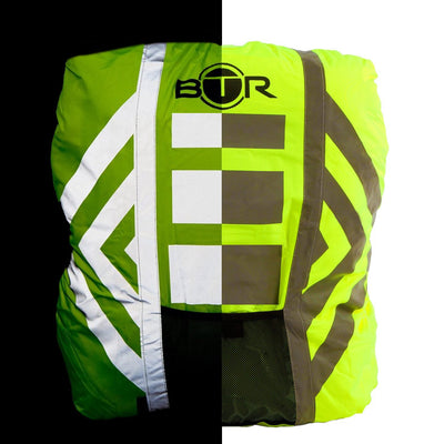 Hi vis rucksack waterproof cover day and night image