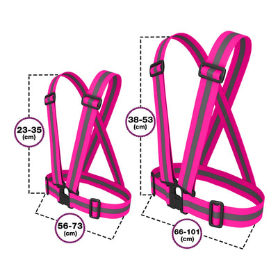 BTR Cycling & Running High Vis Reflective Fluorescent Vests, Sashes