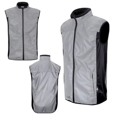 BTR Be Totally Reflective High Vis Cycling & Running Vest, Gilet 2-P (2 Side Pockets)