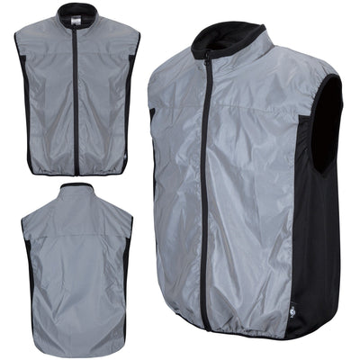 BTR High Visibility & Totally Reflective Running & Cycling Gilet & Vest - No Pockets Classic Style