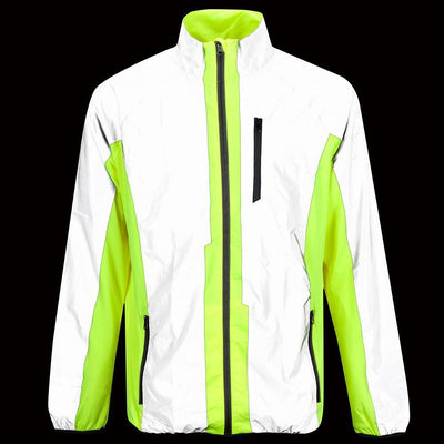 BTR Cycling & Running High Visibility Reflective Jacket Glow in Dark image