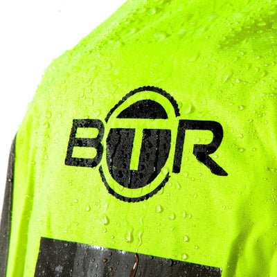 BTR Waterproof High Vis Reflective Backpack Rain Cover with 2 x LED Bicycle Lights