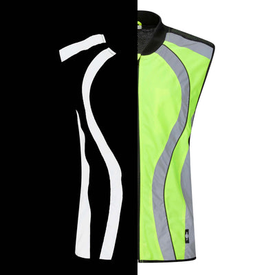 BTR High Visibility & Reflective Cycling, Running, Riding Gilet. Seconds