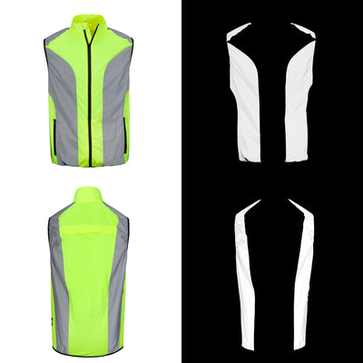 BTR Reflective High Visibility Running & Cycling Vest, Gilet.