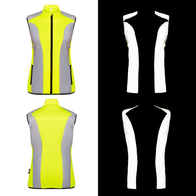 BTR Womens Reflective High Visibility Running & Cycling Vest, Gilet.