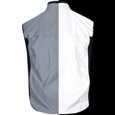 BTR High Visibility & Totally Reflective Running & Cycling Gilet & Vest - No Pockets Classic Style