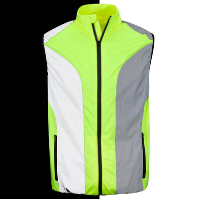 BTR Reflective High Visibility Running & Cycling Vest, Gilet.