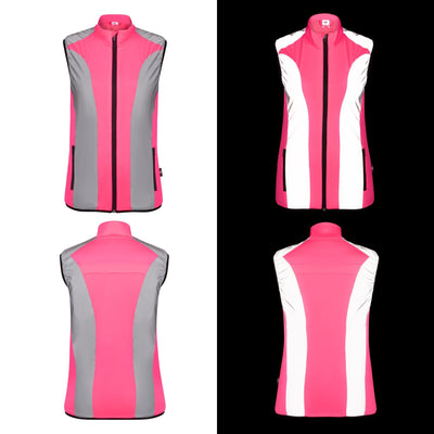 BTR Womens Reflective High Visibility Running & Cycling Vest SECONDS