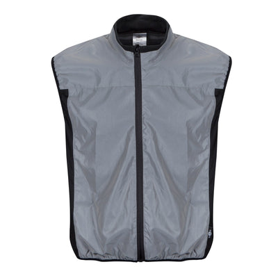 BTR High Visibility & Totally Reflective Running & Cycling Gilet & Vest - No Pockets Classic Style