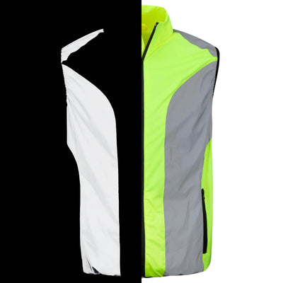 BTR Reflective High Visibility Running & Cycling Vest, Gilet.