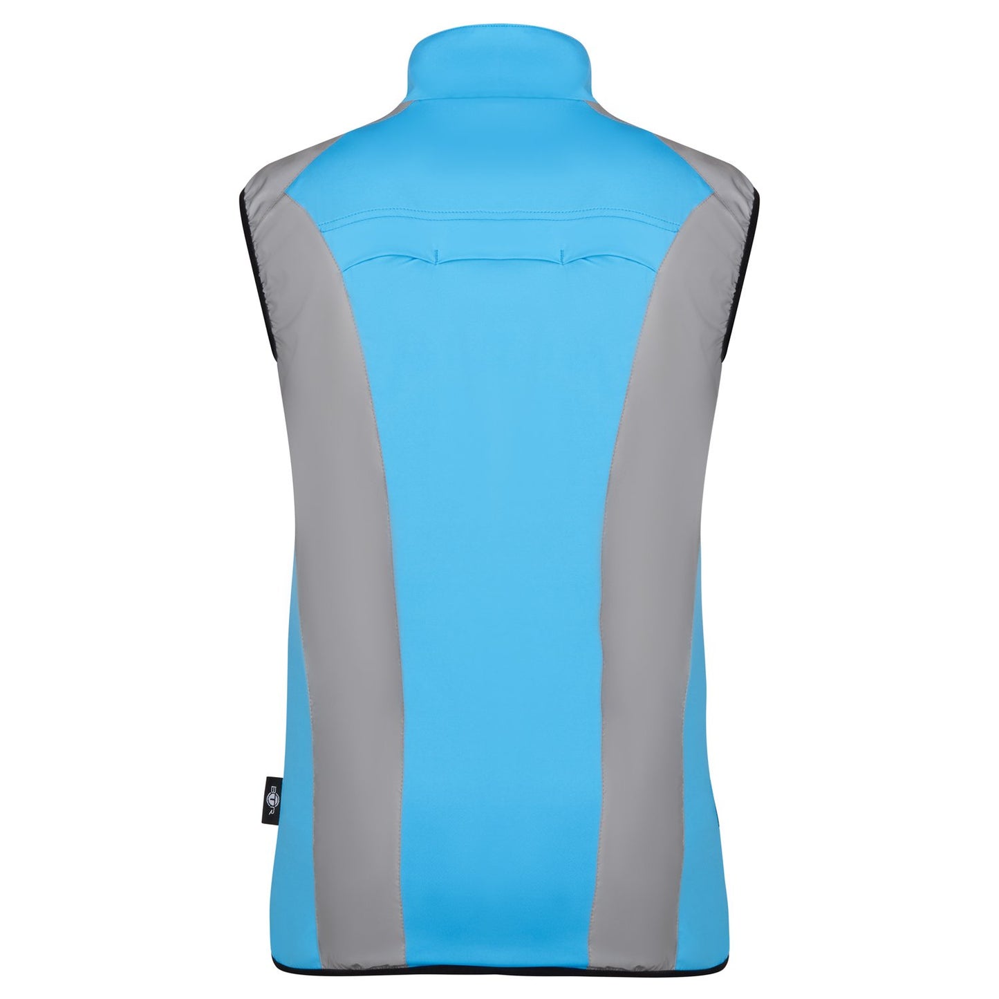 BTR womens blue gilet rear view