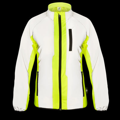 BTR Womens High Visibility Reflective Cycling & Running Jacket.
