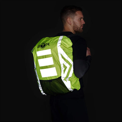 BTR High Visibility Reflective Waterproof Backpack Rucksack Rain Cover