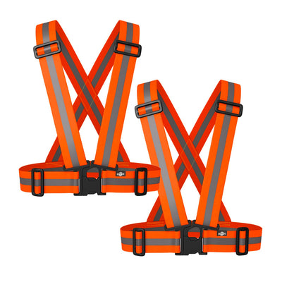 BTR Cycling & Running High Vis Reflective Fluorescent Vests, Sashes