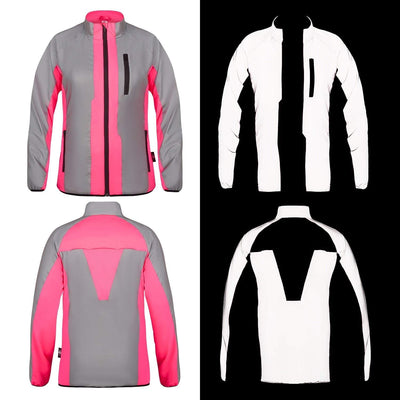 BTR Womens High Visibility Reflective Cycling & Running Jacket. SECONDS