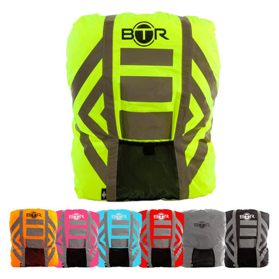 BTR High Visibility Reflective Waterproof Backpack Rucksack Rain Cover