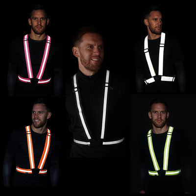 High Visibility Reflective Vest, Sash, for Running & Cycling