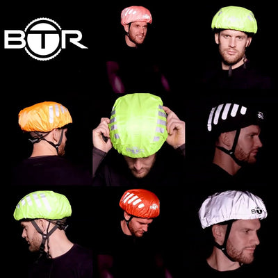 BTR Bicycle High Visibility Waterproof Bike Helmet Covers Pack Of Two