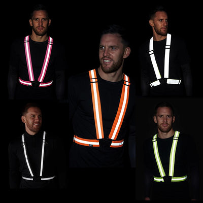 High Visibility Reflective Vest, Sash, for Running & Cycling