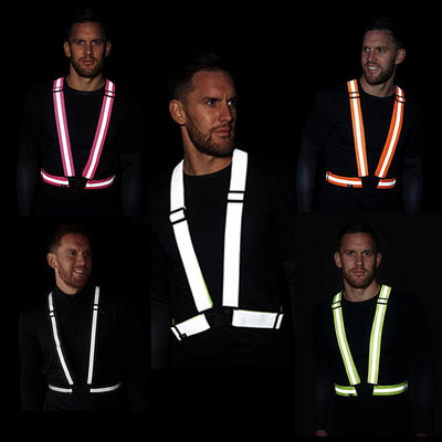 High Visibility Reflective Vest, Sash, for Running & Cycling