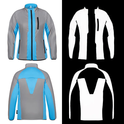 BTR Womens High Visibility Reflective Cycling & Running Jacket.