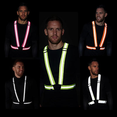 High Visibility Reflective Vest, Sash, for Running & Cycling