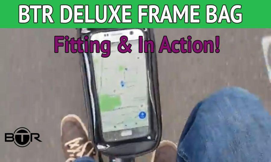 BTR Bike Bag with Mobile Phone Holder LIVE Action !