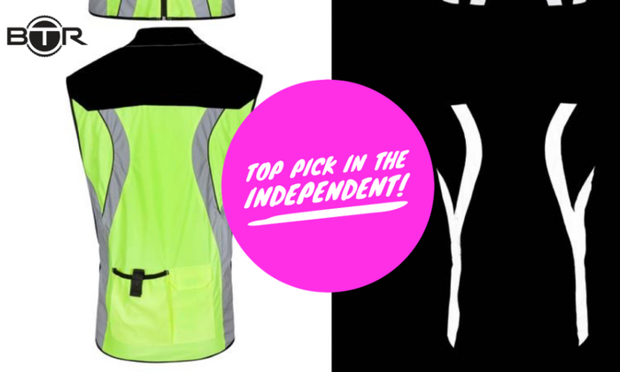 BTR high visibility gilet best buy jacket in The Independent newspaper