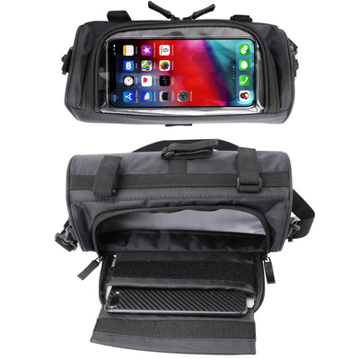 BTR Handlebar Bike Phone Bag & LED Lights Cycling Bundle